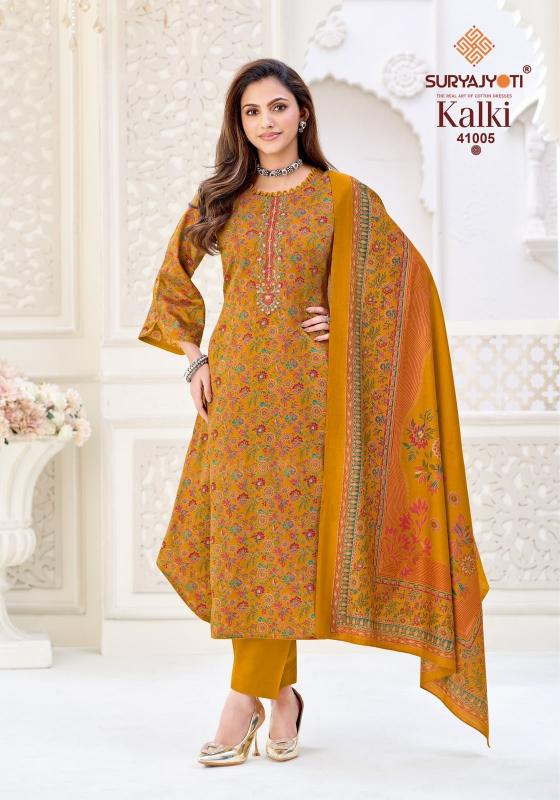 Suryajyoti kalki vol 41 dress material wholesale market in kolkata
